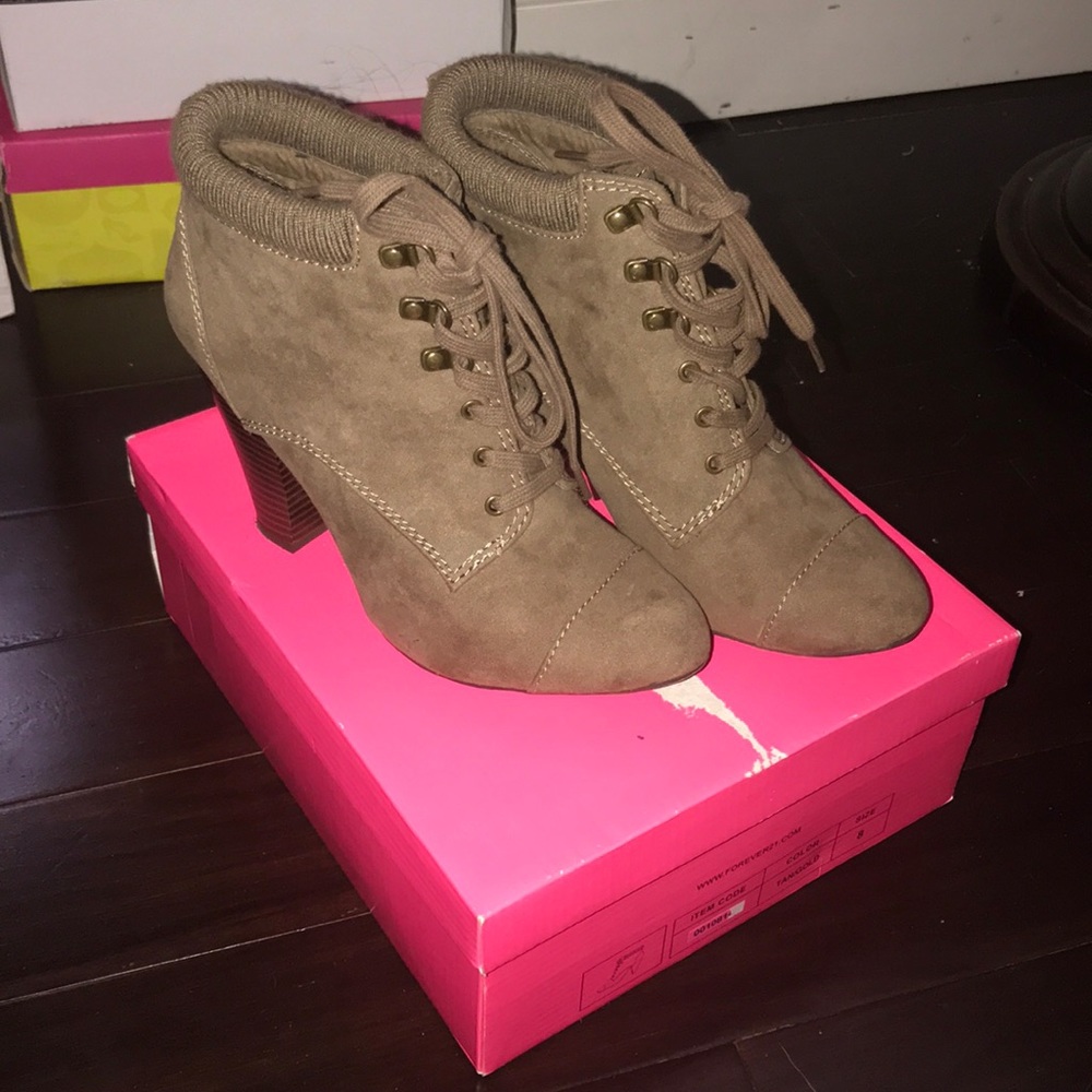 Tan taupe booties